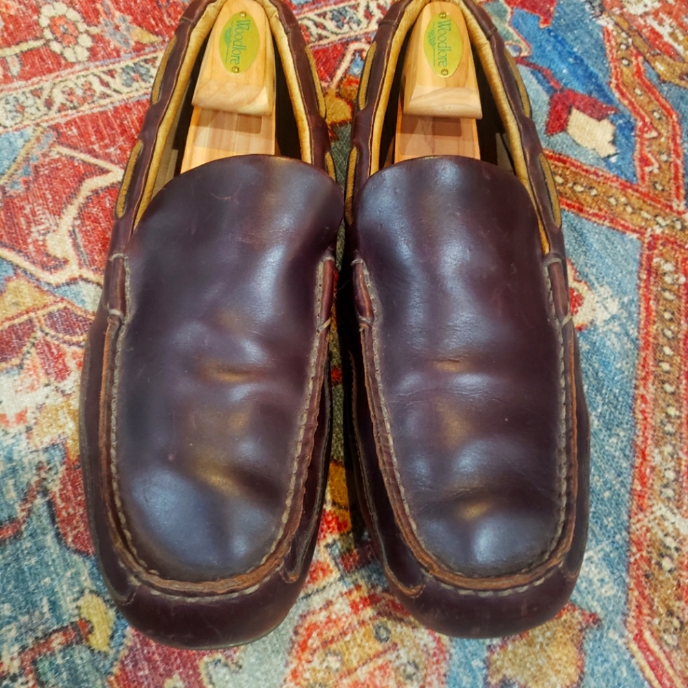 Sperry brown leather loafers driving shoes size 11.5